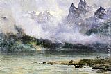 Scene Canvas Paintings - Alaska Scene near Juneau